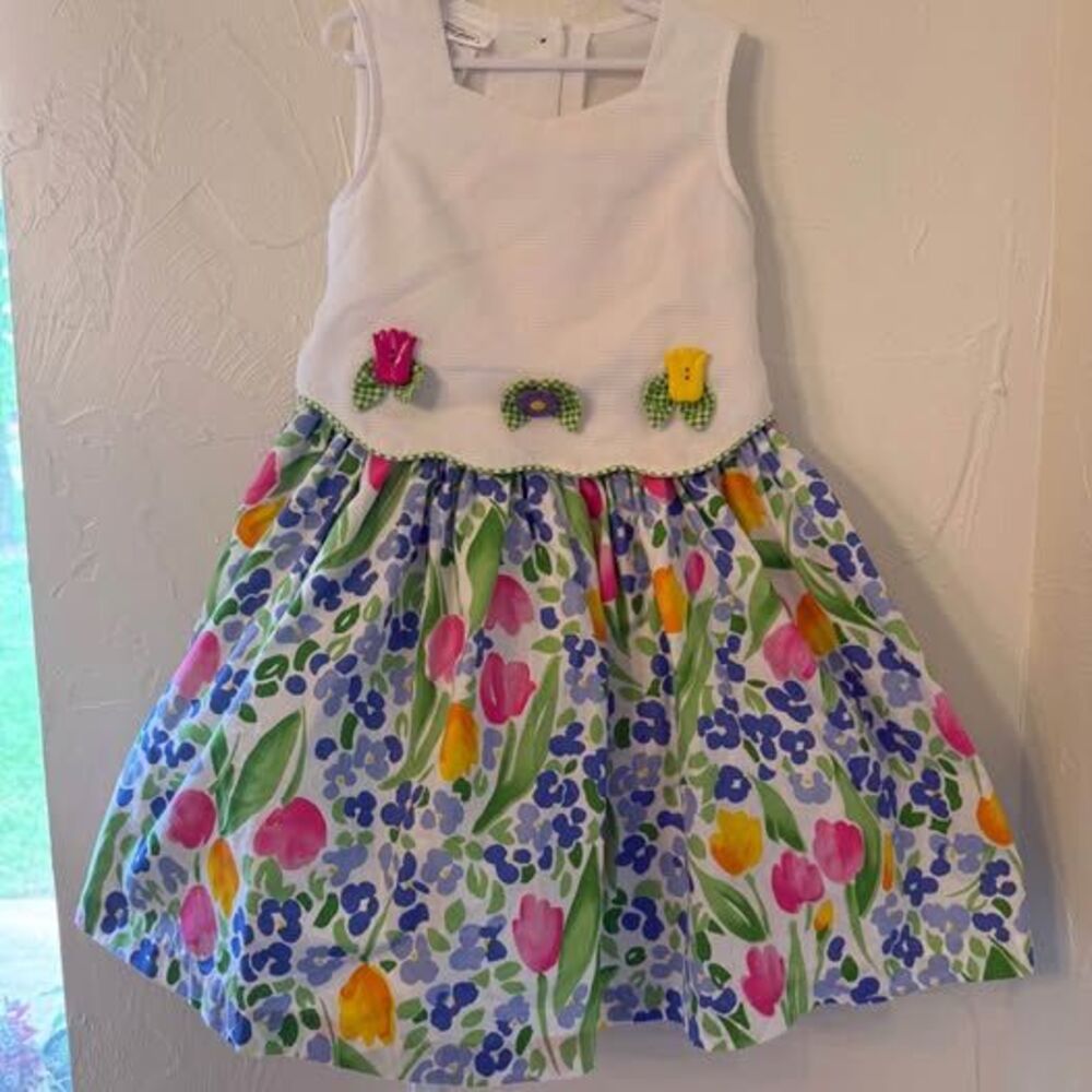 Vintage tulip spring dress size 5t